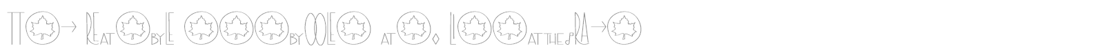The Ramble font preview